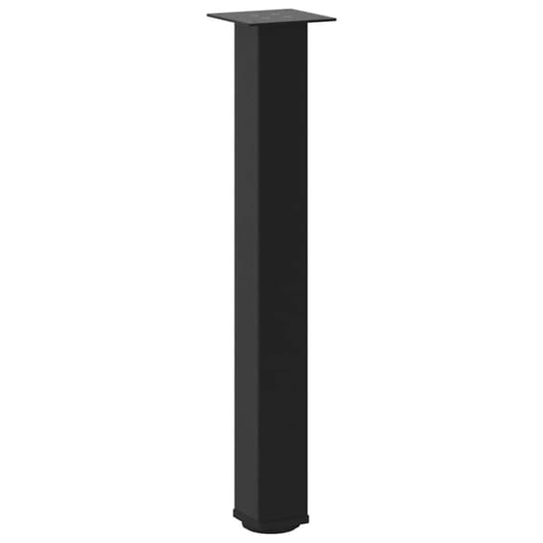 vidaXL Konsolipöydän jalat 4 kpl musta 72-74 cm teräs