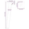 Pikkukuva 9 / 9: vidaXL Sohvapöydän jalat 4 kpl valkoinen 30 cm teräs