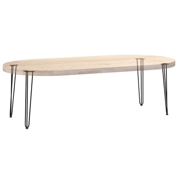 vidaXL Hårnålsformade bordsben 4 st svart 72 cm massivt stål