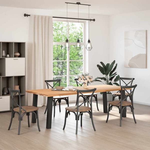 vidaXL Soffbordsben 4 st svart 72 cm stål