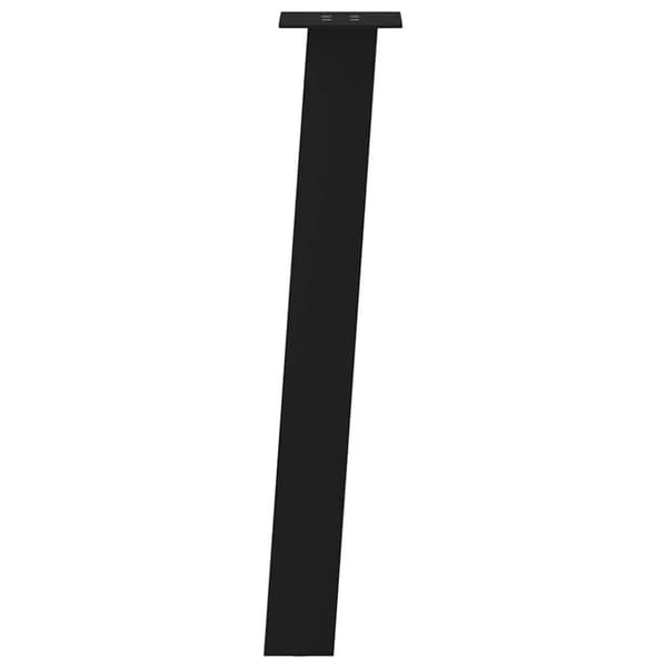 vidaXL Soffbordsben 4 st svart 72 cm stål