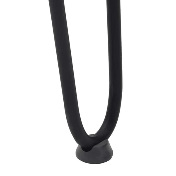 vidaXL Hårnål bordben 4 stk svart 72 cm solide stål