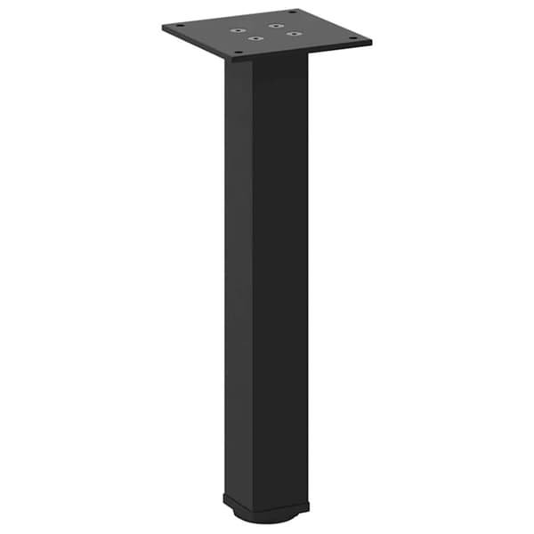 vidaXL Soffbordsben 4 st svart 42-44 cm stål