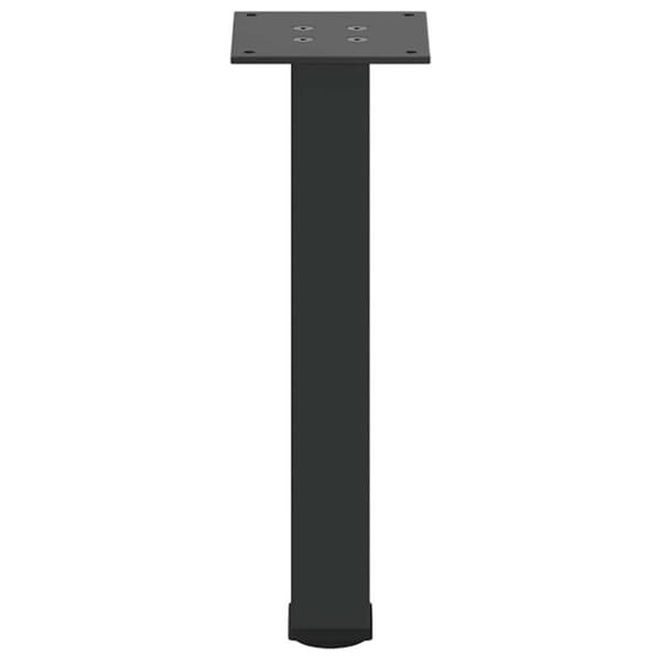 vidaXL Soffbordsben 4 st svart 42-44 cm stål