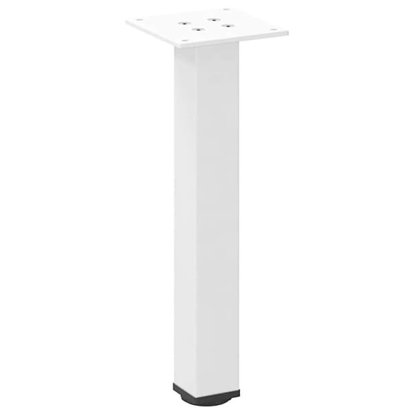 vidaXL Salongbordben 4 stk hvite 42–44 cm stål