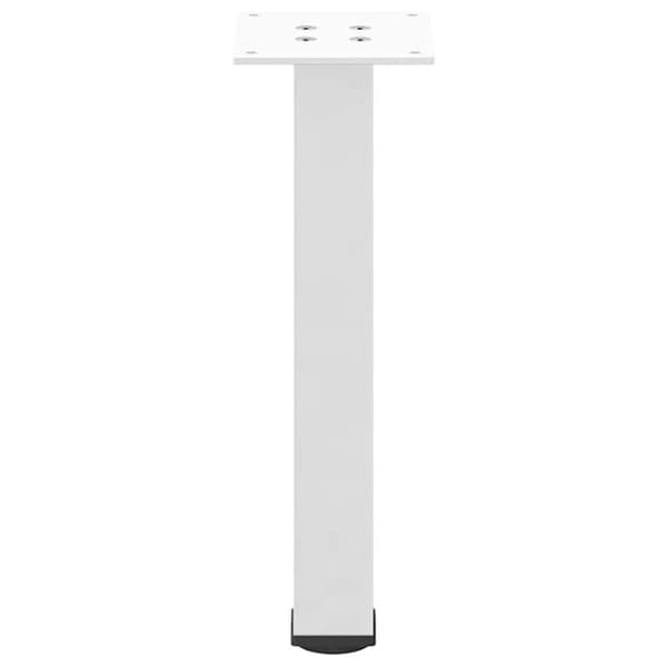 vidaXL Salongbordben 4 stk hvite 42–44 cm stål