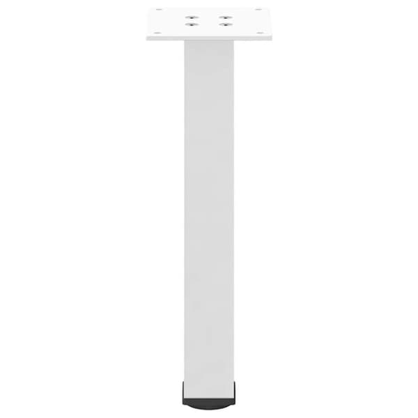 vidaXL Salongbordben 4 stk hvite 42–44 cm stål
