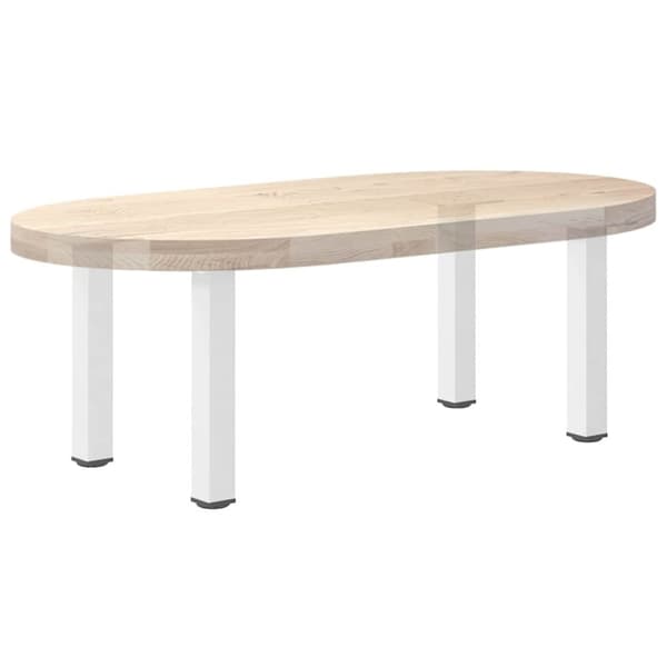 vidaXL Salongbordben 4 stk hvite 42–44 cm stål