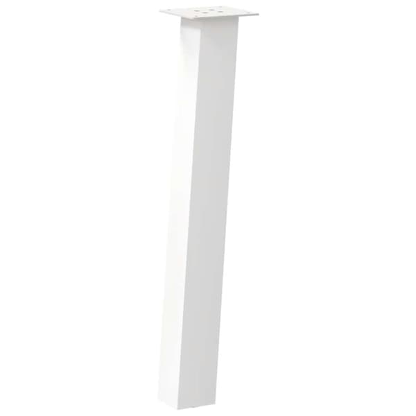 vidaXL Konsolipöydän jalat 4 kpl valkoinen 72 cm teräs
