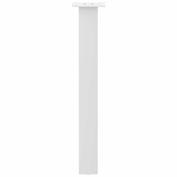 vidaXL Konsolipöydän jalat 4 kpl valkoinen 72 cm teräs