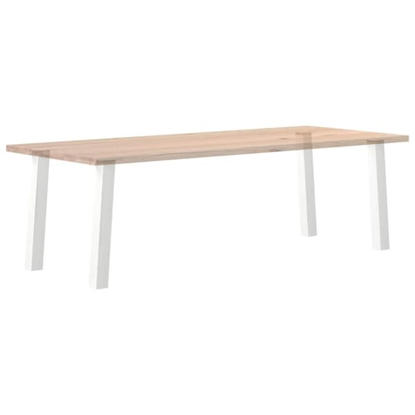 vidaXL Konsolipöydän jalat 4 kpl valkoinen 72 cm teräs
