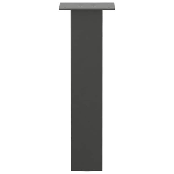 vidaXL Sohvapöydän jalat 4 kpl antrasiittia 42 cm Teräs