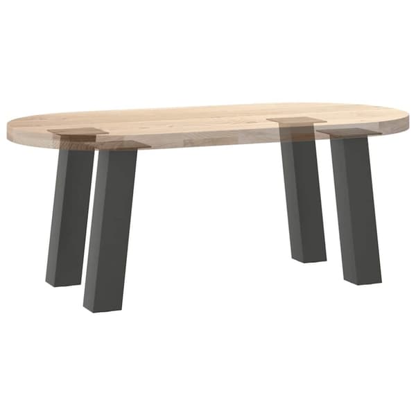 vidaXL Sohvapöydän jalat 4 kpl antrasiittia 42 cm Teräs