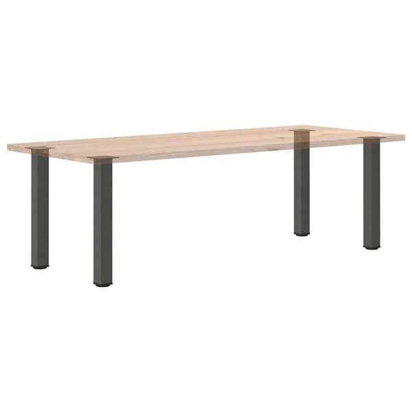 vidaXL Konsolipöydän jalat 4 kpl antrasiittia 72-74 cm teräs