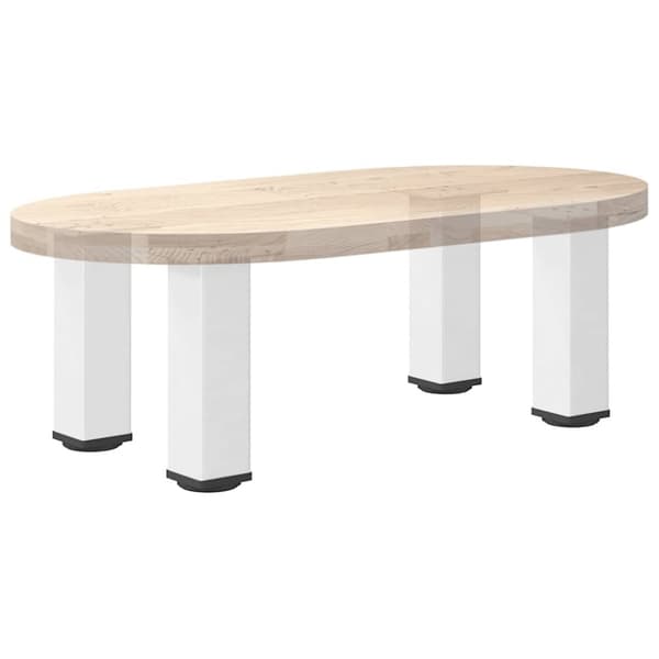 vidaXL sofabordben 4 stk. 30-32 cm stål hvid