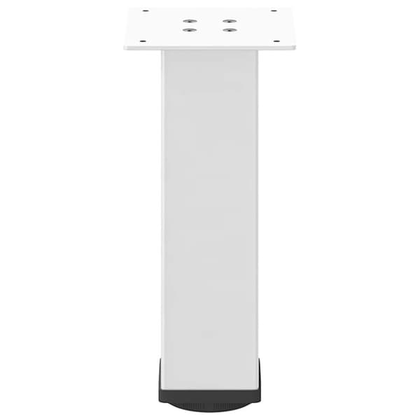 vidaXL Sohvapöydän jalat 4 kpl valkoinen 42-44 cm teräs