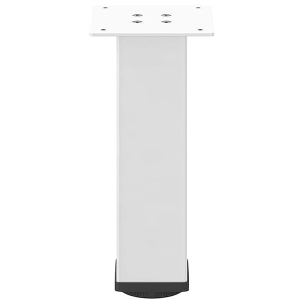 vidaXL Sohvapöydän jalat 4 kpl valkoinen 42-44 cm teräs