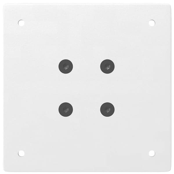 vidaXL Sohvapöydän jalat 4 kpl valkoinen 42-44 cm teräs