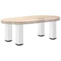 Pikkukuva 8 / 10: vidaXL Sohvapöydän jalat 4 kpl valkoinen 42-44 cm teräs