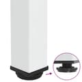Pikkukuva 9 / 10: vidaXL Sohvapöydän jalat 4 kpl valkoinen 42-44 cm teräs
