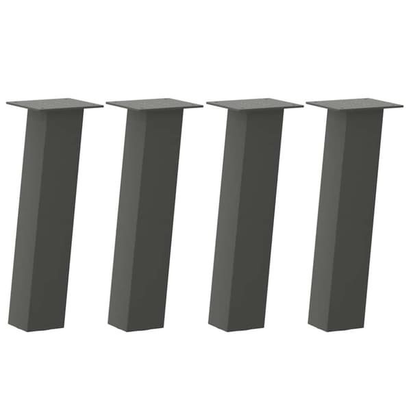 vidaXL Sohvapöydän jalat 4 kpl antrasiittia 30 cm teräs