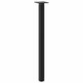 Pikkukuva 4 / 10: vidaXL Konsolipöydän jalat 4 kpl musta 72-74 cm teräs