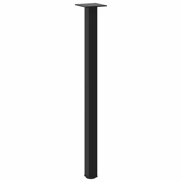 vidaXL Konsolipöydän jalat 4 kpl musta 72-74 cm teräs