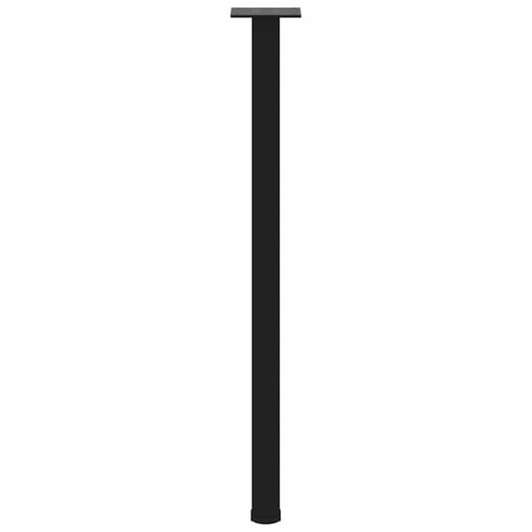 vidaXL Konsolipöydän jalat 4 kpl musta 72-74 cm teräs