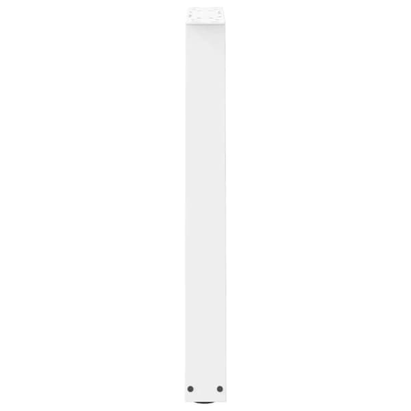 vidaXL Ruokapöydän jalat V-muotoiset 2 kpl valkoinen 60x(72-73) cm teräs
