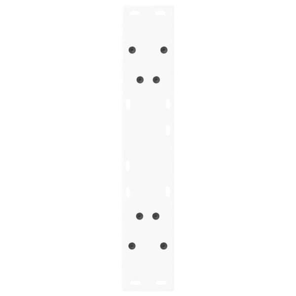 vidaXL Ruokapöydän jalat V-muotoiset 2 kpl valkoinen 60x(72-73) cm teräs