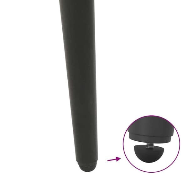 vidaXL Sofabordben konisk form 4 stk 72-73 cm stål antracitgrå
