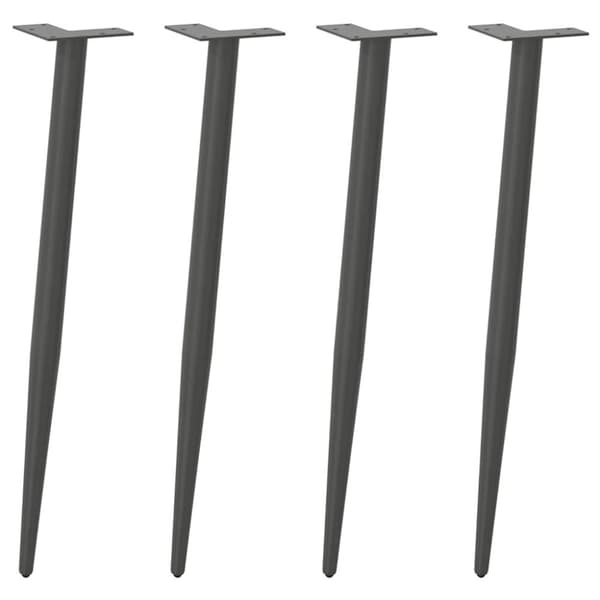 vidaXL Sofabordben konisk form 4 stk 72-73 cm stål antracitgrå
