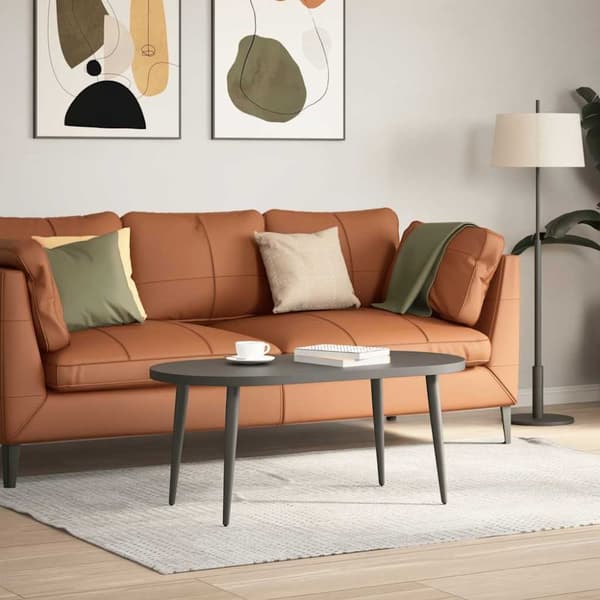 vidaXL Soffbordsben konisk form 4 st antracit 30-31 cm stål