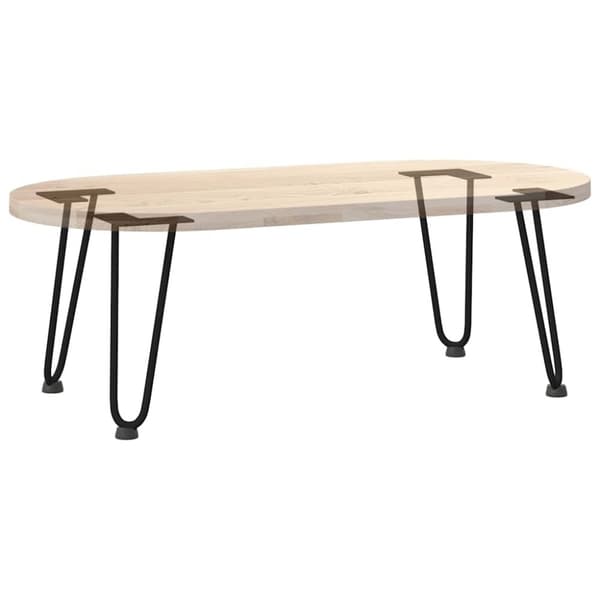 vidaXL Hiusneula Pöytäjalat 4 kpl musta 30 cm kiinteä teräs