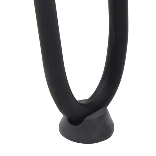 vidaXL Hiusneula Pöytäjalat 4 kpl musta 30 cm kiinteä teräs
