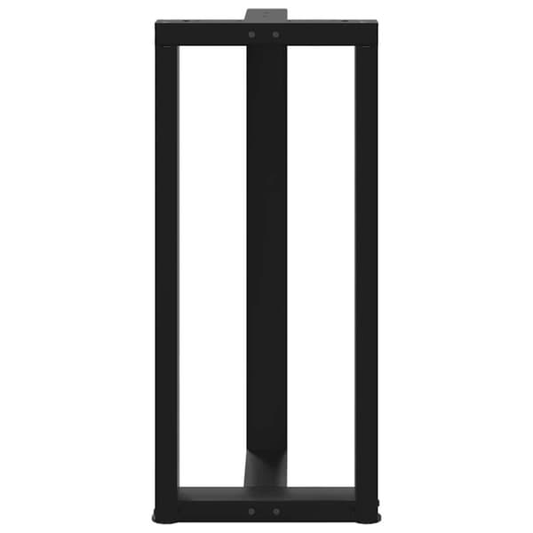 vidaXL Baaripöydän jalat T-muotoiset 2 kpl musta 40x35x(90-91)cm teräs