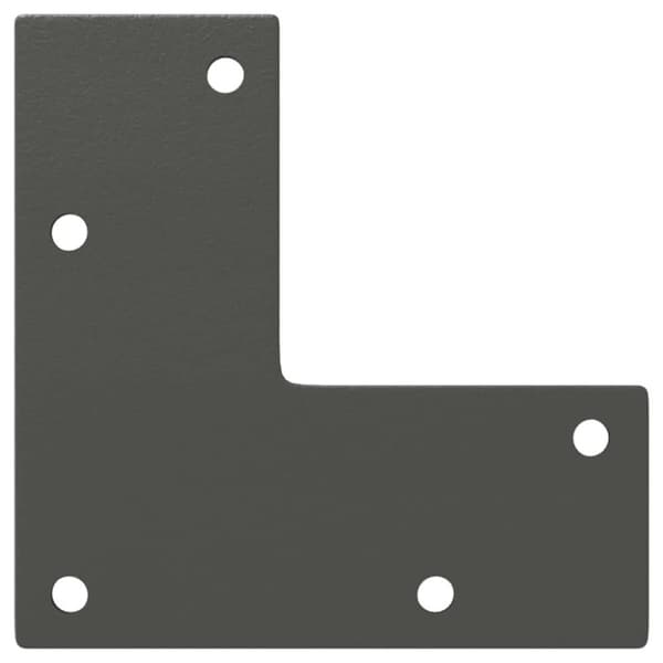 vidaXL Soffbordsben konisk form 4 st antracit 30-31 cm stål