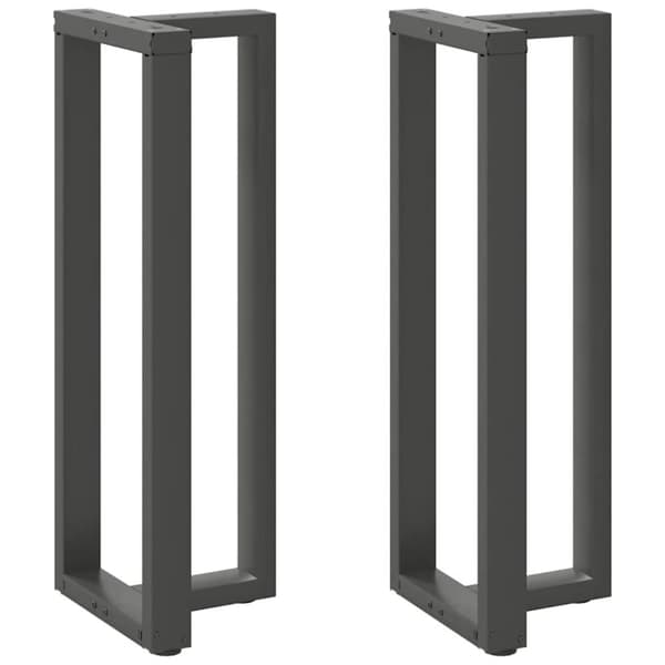 vidaXL Barbordben T-formet 2 stk antrasitt 40x35x(110-111) cm stål