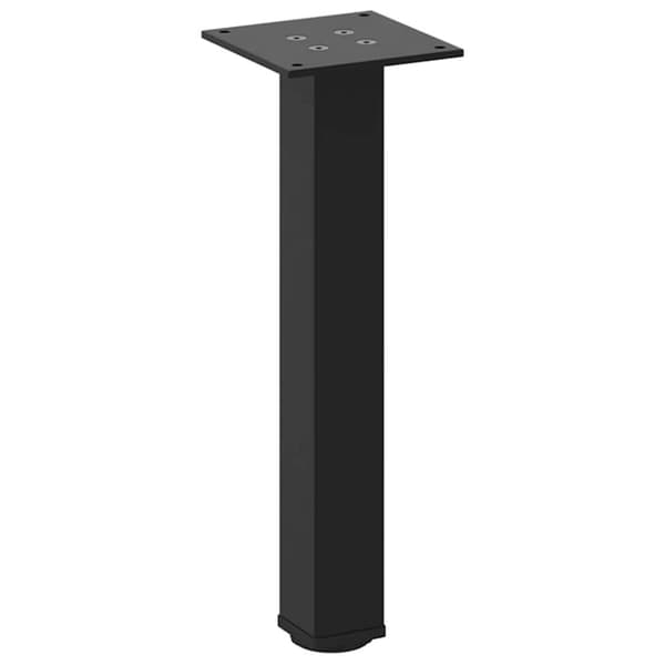 vidaXL Salongbordben 4 stk svart 30-32 cm stål