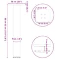 Miniatyrbilde 10 av 10: vidaXL Salongbordben 4 stk svart 30-32 cm stål