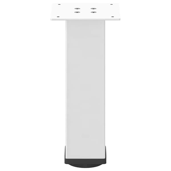 vidaXL Soffbordsben 4 st vit 30-32 cm stål