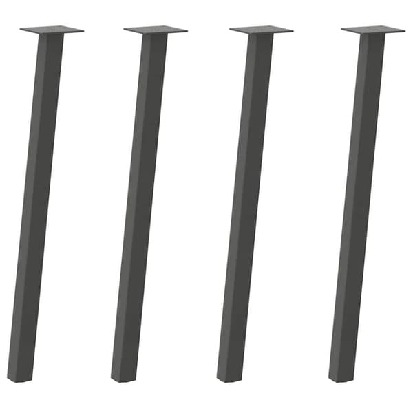 vidaXL Soffbordsben 4 st antracit 72 cm stål