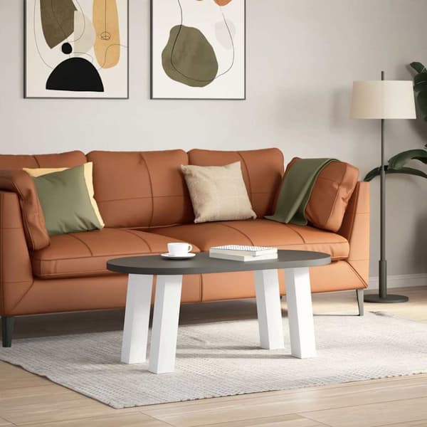 vidaXL Soffbordsben 4 st vit 42 cm stål