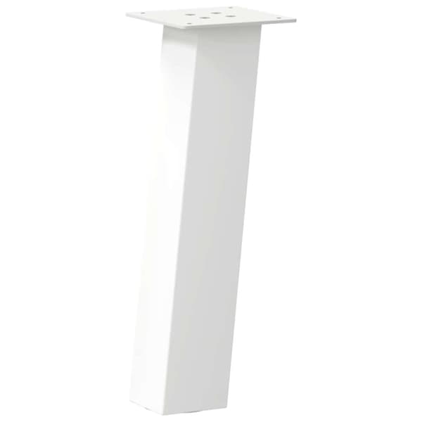 vidaXL Soffbordsben 4 st vit 42 cm stål