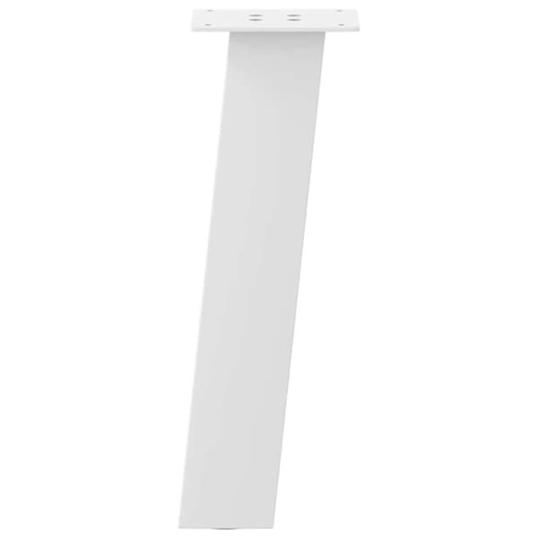 vidaXL Soffbordsben 4 st vit 42 cm stål