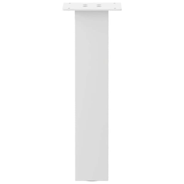 vidaXL Soffbordsben 4 st vit 42 cm stål