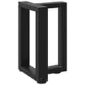 Pikkukuva 4 / 10: vidaXL Sohvapöydän jalat T-muotoiset 2 kpl musta 38x25x(42-43) cm teräs