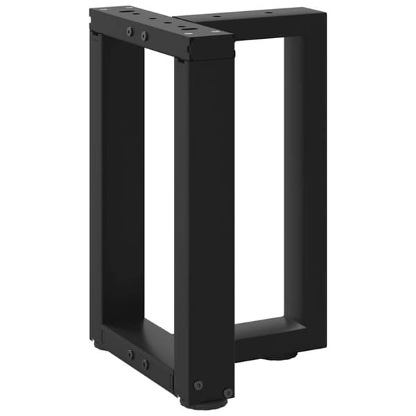 vidaXL Sohvapöydän jalat T-muotoiset 2 kpl musta 38x25x(42-43) cm teräs