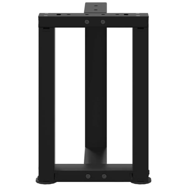 vidaXL Sohvapöydän jalat T-muotoiset 2 kpl musta 38x25x(42-43) cm teräs