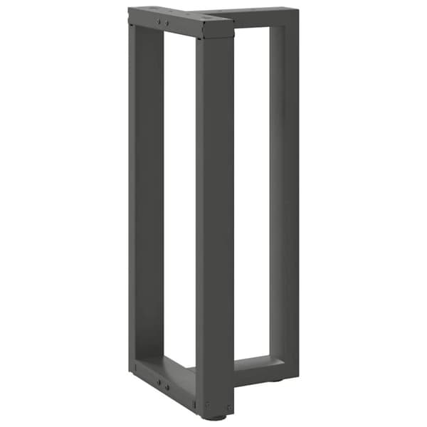 vidaXL barbordsben T-formet 2 stk 40x35x(90-91) cm stål antracitgrå